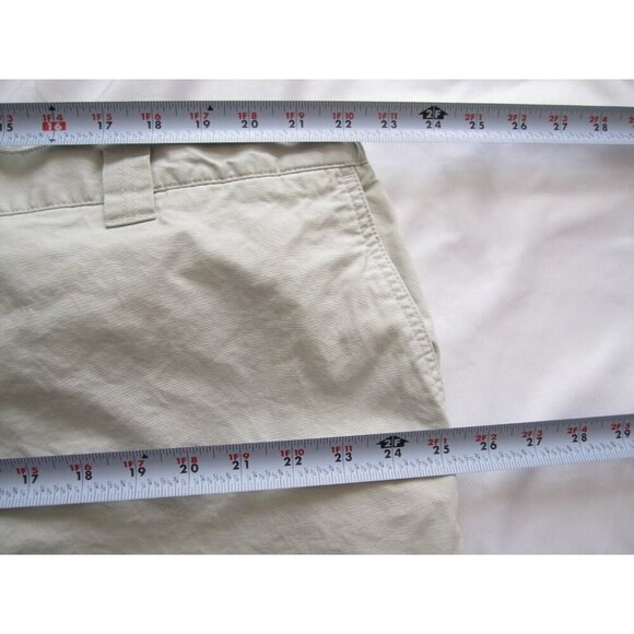Women LL Bean Cotton Cargo 100% Cotton Khaki Pants Sz 46W x 28 in (WP260) - Picture 7 of 7